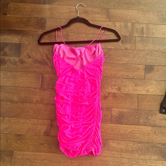 Pink Ruched Dress - Picture 4 of 5